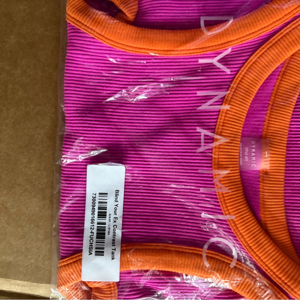 Dynamic Pink and Orange Women's Bodysuit